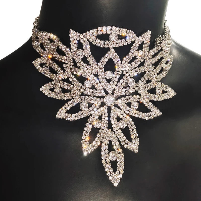 Sparkling Rhinestones Crystal Choker Necklaces