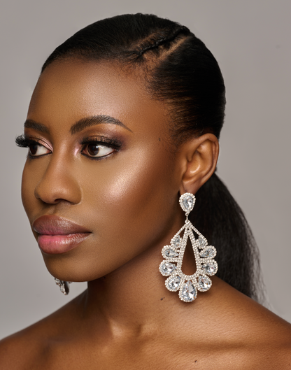 Elegant Gorgeous Crystal Diamante Rhinestonearrings
