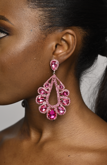 Elegant Gorgeous Crystal Diamante Rhinestonearrings