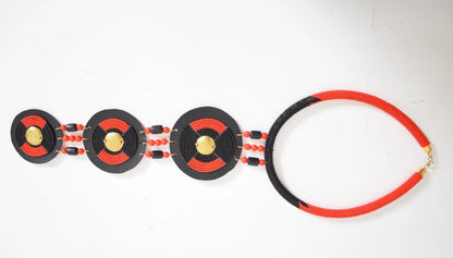 Long African Authentic Ethnic Tribal Maasai Fashion Beaded Pendant Necklaces
