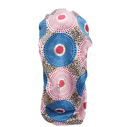 Ankara Satin Silk Long Single Layered Bonnet Caps For Braids And Long Hair