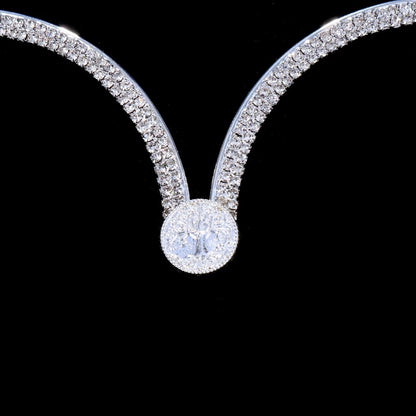 Crystal Rhinestone Bra Bracket Underwear Statement Body Chain Jewellery