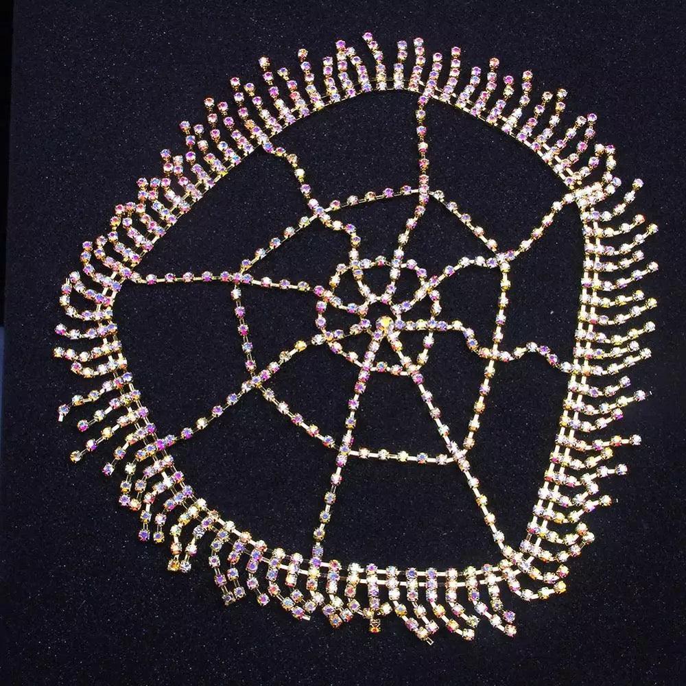 Luxury Crystal Diamante Rhinestone Multi layered Tassels Headpiece Hair Jewelle