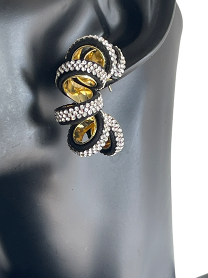 Gorgeous Crystal Rhinestones Statement Stud Earrings