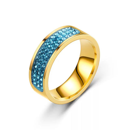 Large Fashion Sparkling Rhinestone Statement Rings