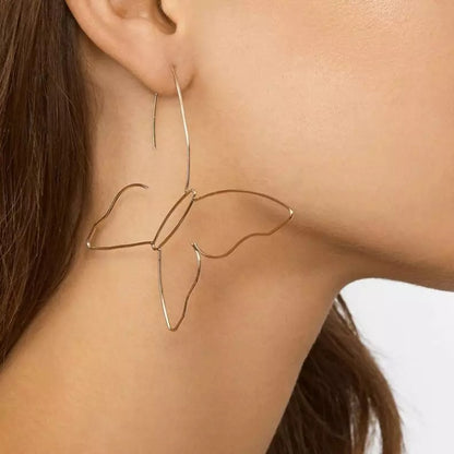 Butterfly Shaped Wire Earrings
