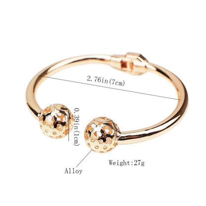 Charming Rose Gold Classic Chunky Bangle Bracelet Cuff