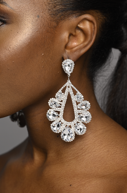 Elegant Gorgeous Crystal Diamante Rhinestonearrings