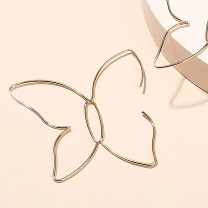 Butterfly Shaped Wire Earrings