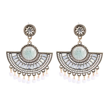 Bohemian Vintage Style Gypsy Tassel Retro Tribal Dangle Earrings