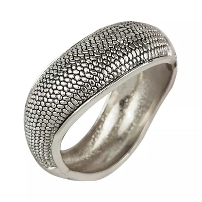 Charming Classic Medium Chunky Statement Bangle Bracelet Cuff