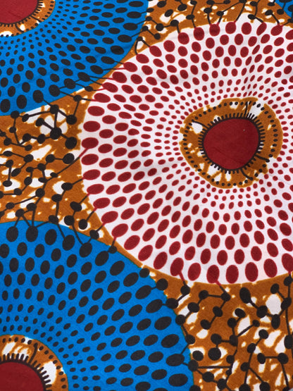 African Ankara Cotton Print Fabric With Satin Silk Lining Revisable Bonnet Caps