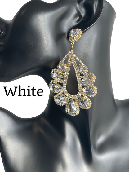 Elegant Gorgeous Crystal Diamante Rhinestonearrings