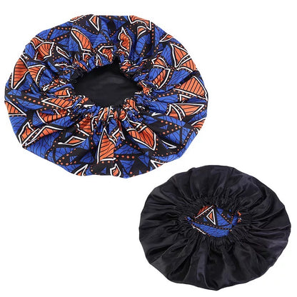 Large African Pattern Ankara Bonnet Caps