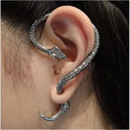 Snake Ear Cuff Stud Punk Earrings