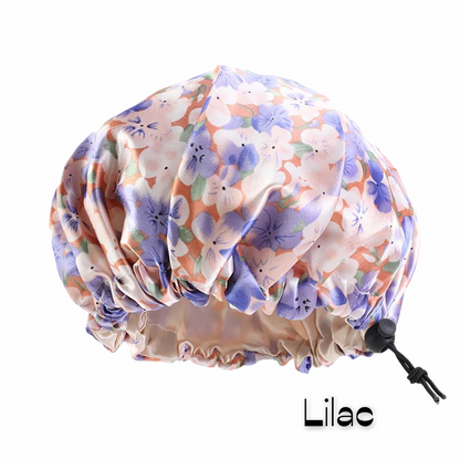 Kids Adjustable Double Layered Revisable Satin Silk Bonnet Caps