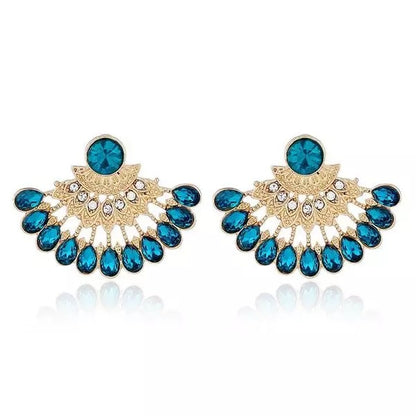 Crystal Rhinestones Statement Stud Earrings