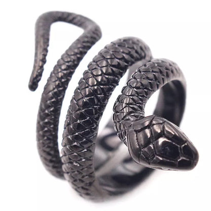 Bohemian 4 Pieces Snakes Statement Rings Set