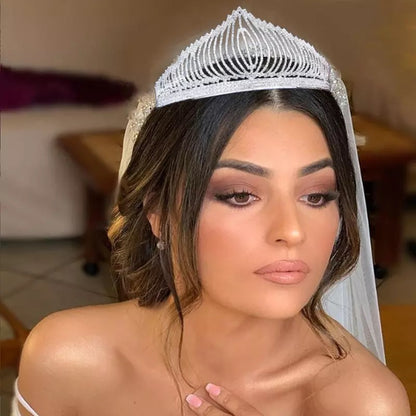 Bridal Crystal Diamante Rhinestone Tiara Crown Headpiece