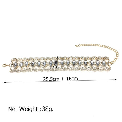 Sparkling Rhinestones Crystal Choker Necklaces