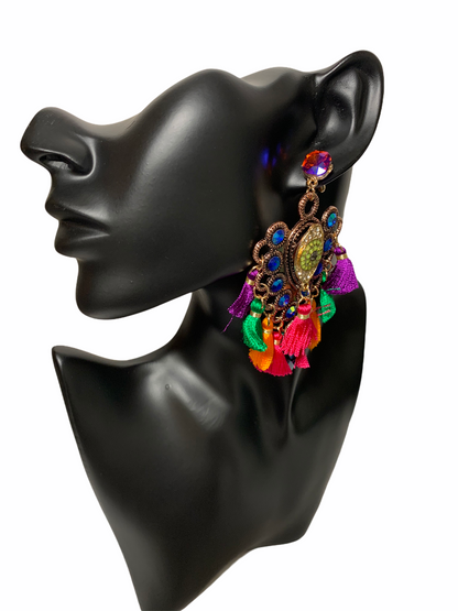 Bohemian Long Fringed Tassel Earrings