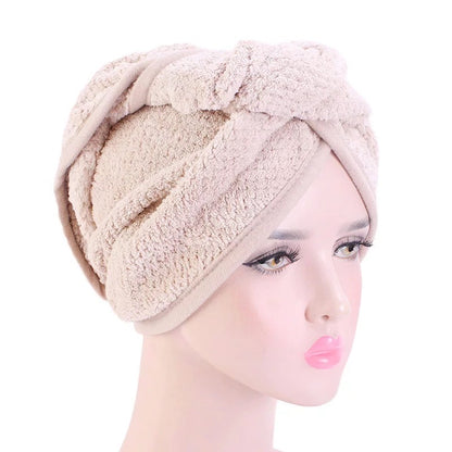 Microfiber Hair Wrap Towel Turbans