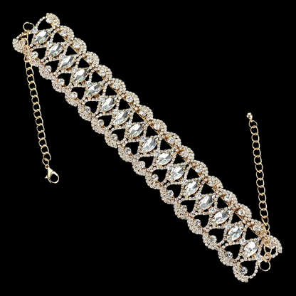 Sparkling Rhinestones Crystal Choker Necklaces