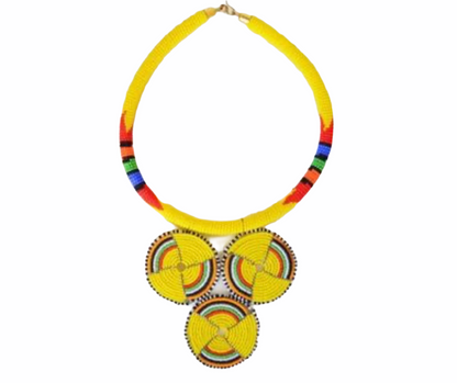 African Beaded Pendant Necklaces