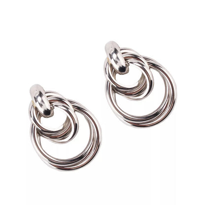 Elegant Knot Statement Stud Earrings