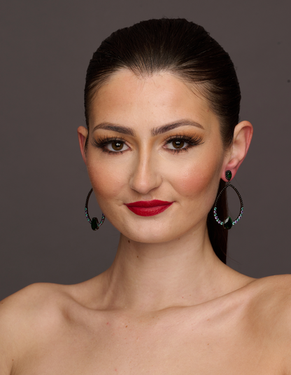 Elegant Vintage Style Rhinestone Teardrop Dangle Statement Earrings