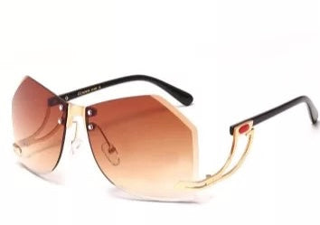 Trendy Square 400 UV Gradient Lenses Optical Sunglasses For Women
