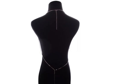 Crystal Rhinestone Bralette Bra Statement Body Chain Jewellery