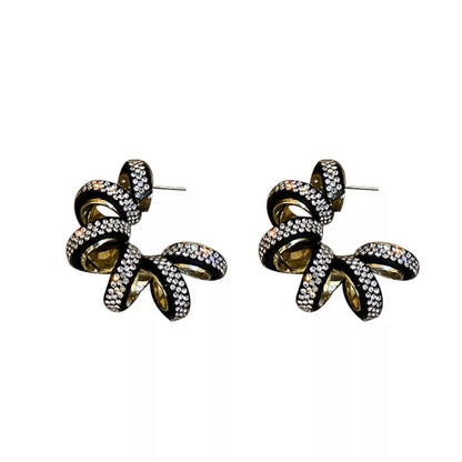 Gorgeous Crystal Rhinestones Statement Stud Earrings
