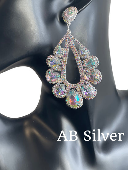 Elegant Gorgeous Crystal Diamante Rhinestonearrings