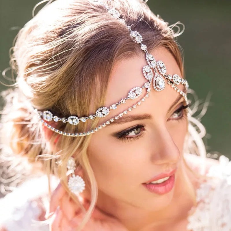 Bridal Crystal Diamante Rhinestone Headpiece Hair Jewellery