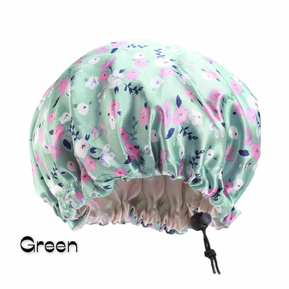 Kids Adjustable Double Layered Revisable Satin Silk Bonnet Caps