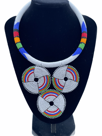 African Beaded Pendant Necklaces