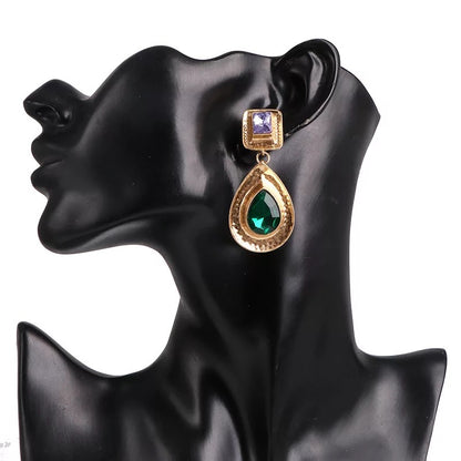 Elegant Teardrop Statement Dangle Earrings