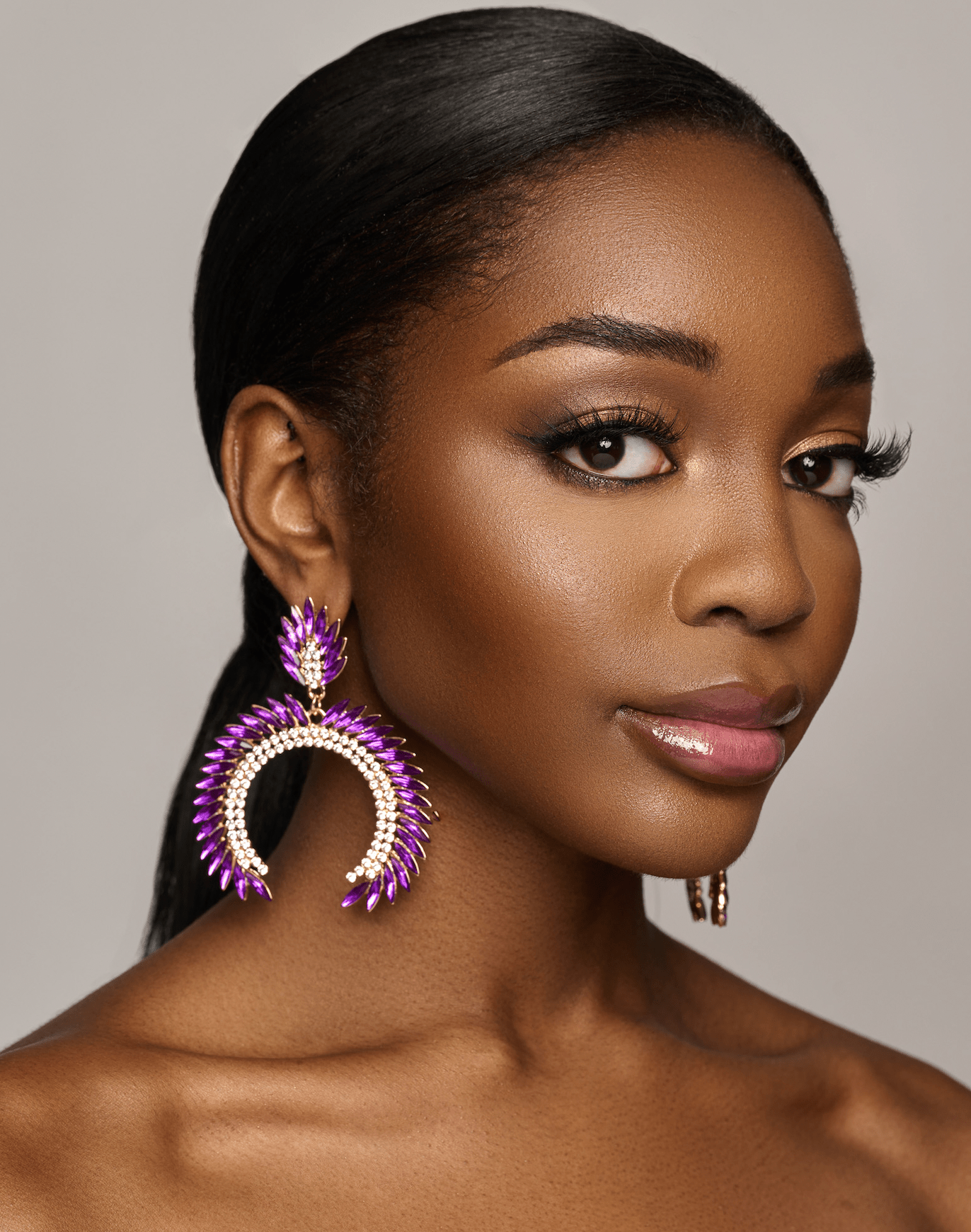 Elegant Glamorous Statement Diamante Rhinestone Dangle Earrings - Fatisha Boutique