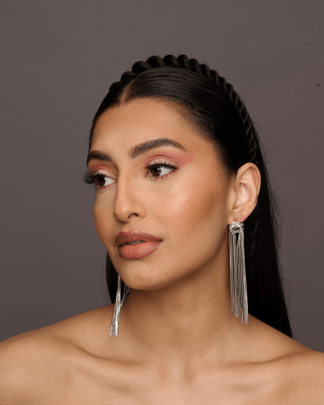 Elegant Long Knot Tassels Statement Stud Earrings - Fatisha Boutique