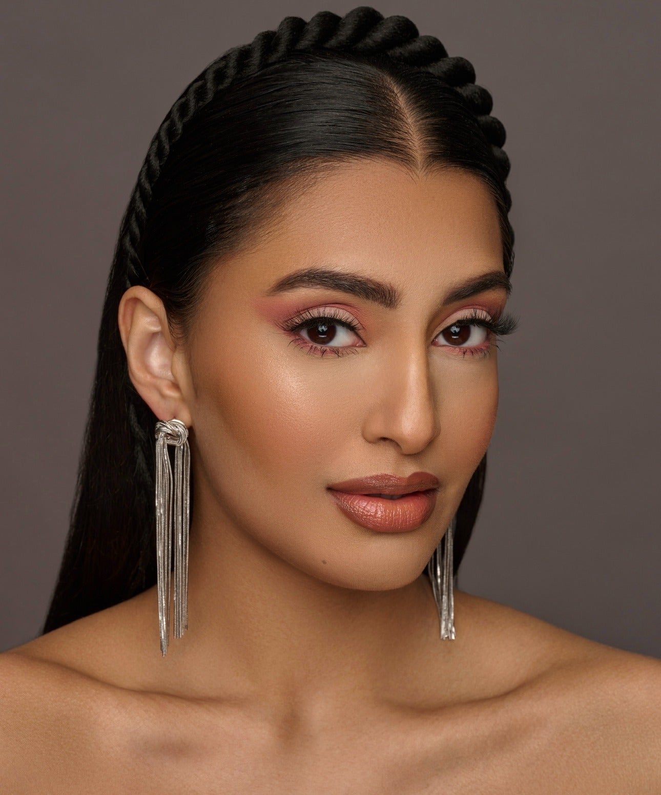Elegant Long Knot Tassels Statement Stud Earrings - Fatisha Boutique