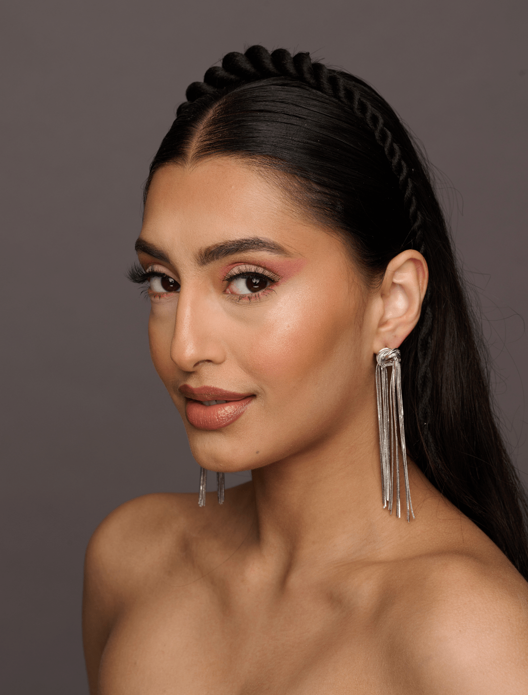 Elegant Long Knot Tassels Statement Stud Earrings - Fatisha Boutique