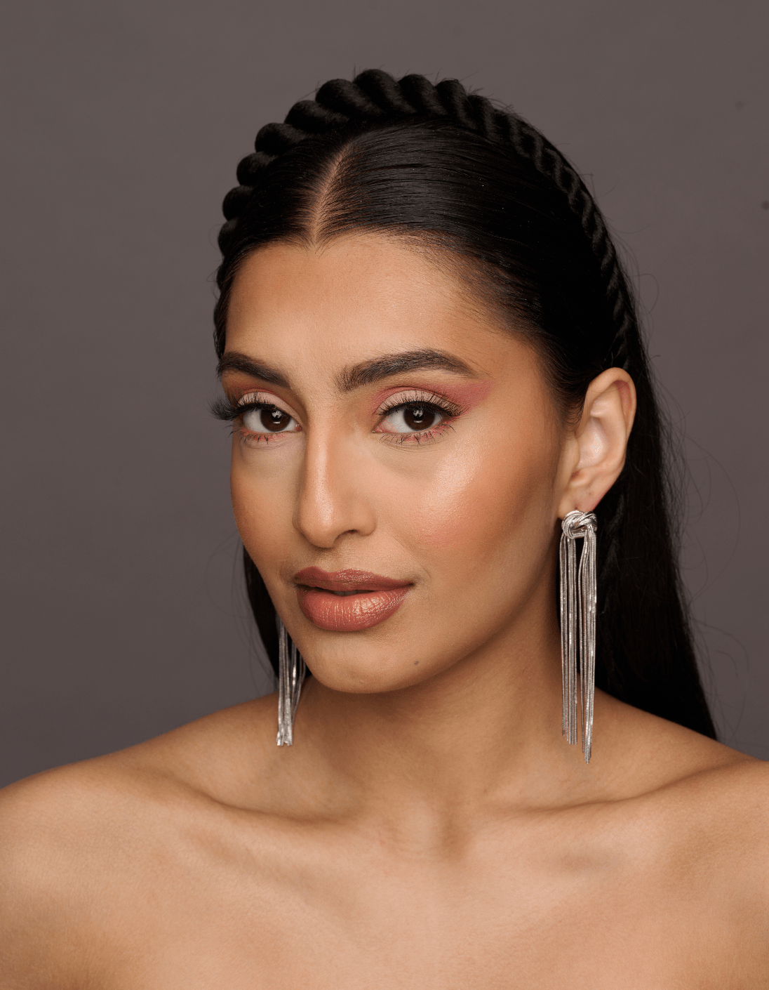 Elegant Long Knot Tassels Statement Stud Earrings - Fatisha Boutique