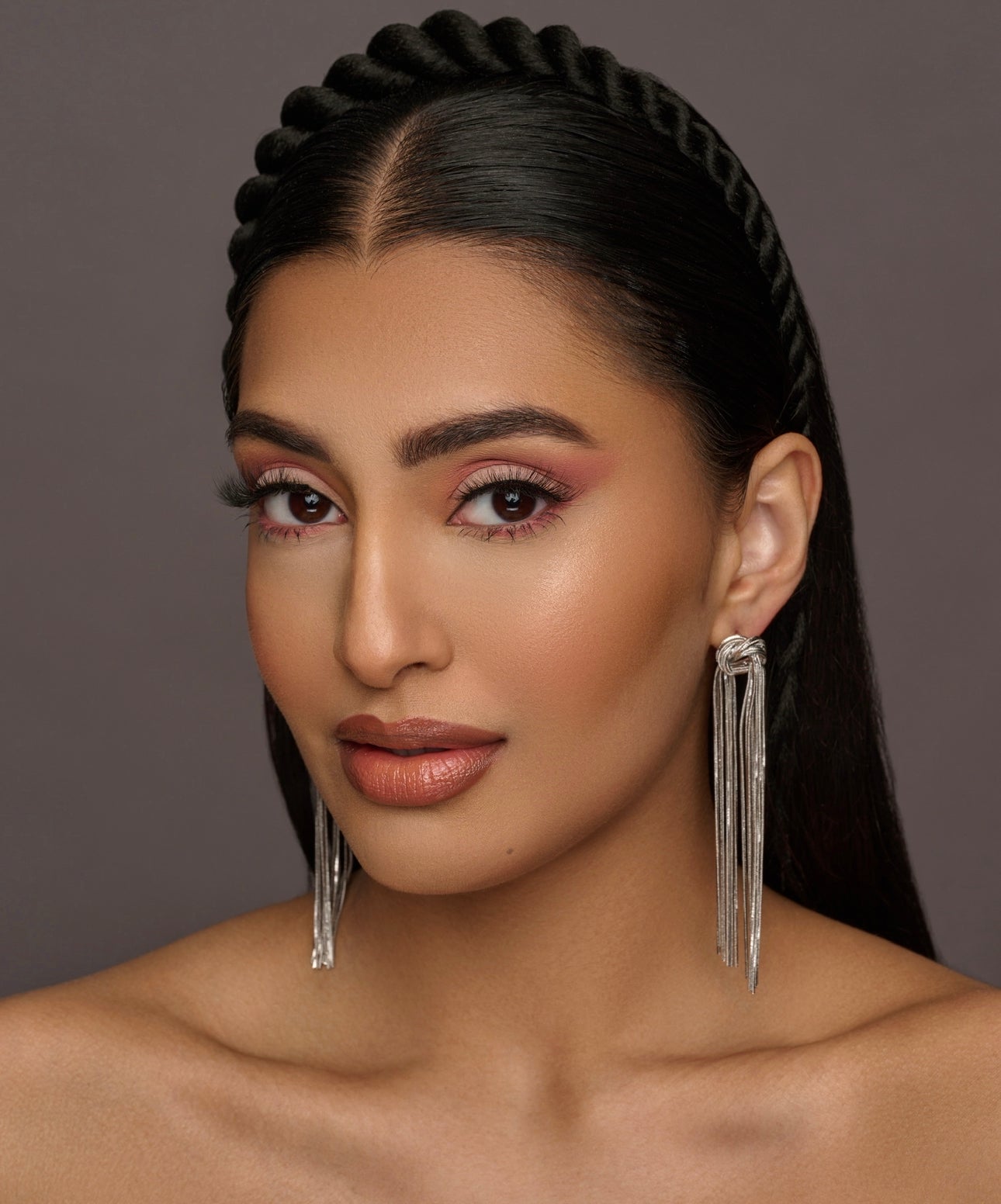 Elegant Long Knot Tassels Statement Stud Earrings - Fatisha Boutique