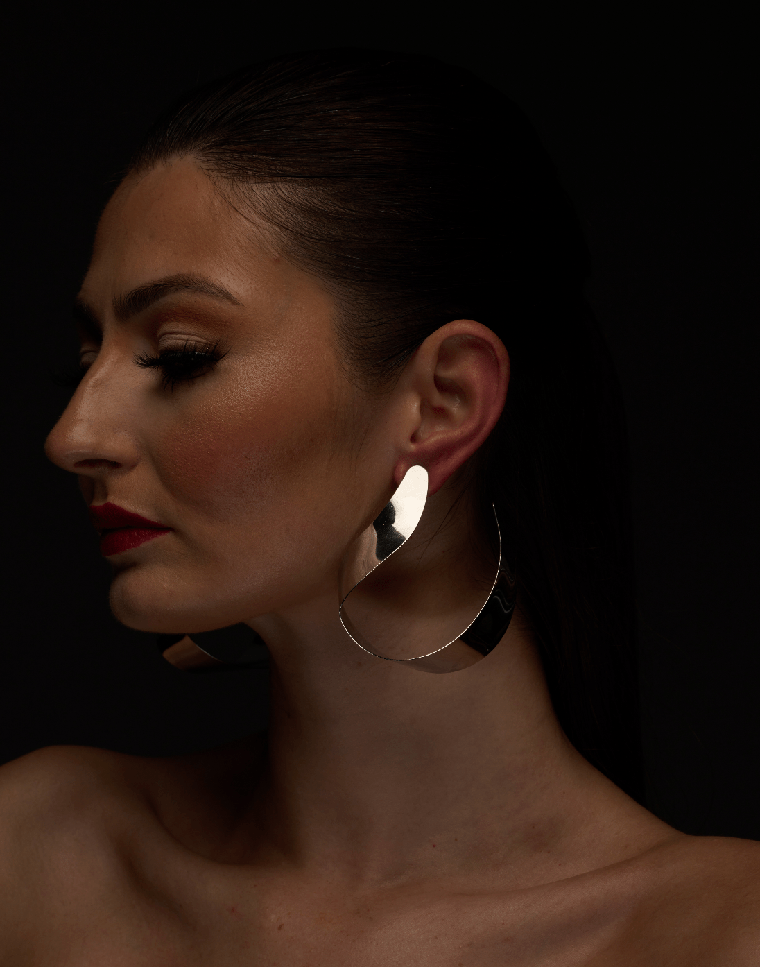 Elegant Oversizes Alloy Metal Statement Earrings - Fatisha Boutique