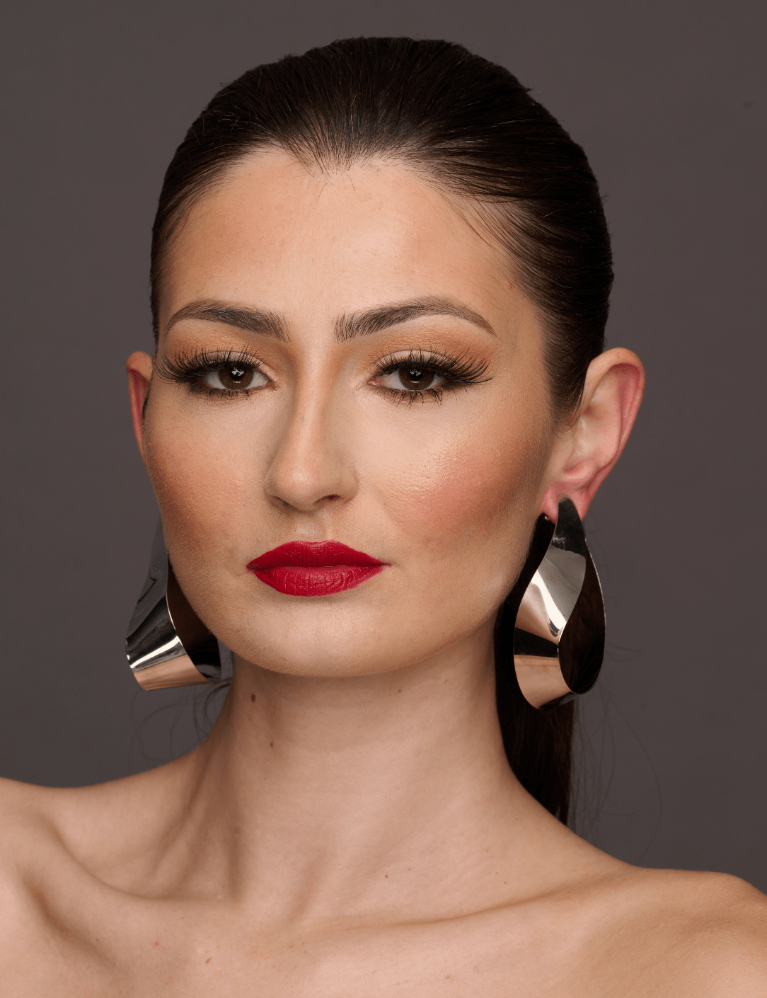 Elegant Oversizes Alloy Metal Statement Earrings - Fatisha Boutique