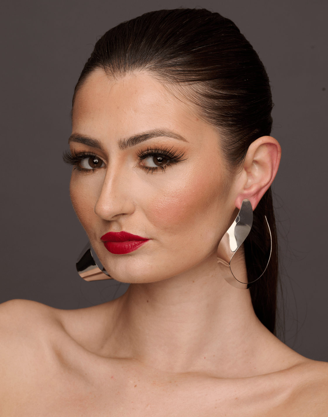 Elegant Oversizes Alloy Metal Statement Earrings - Fatisha Boutique