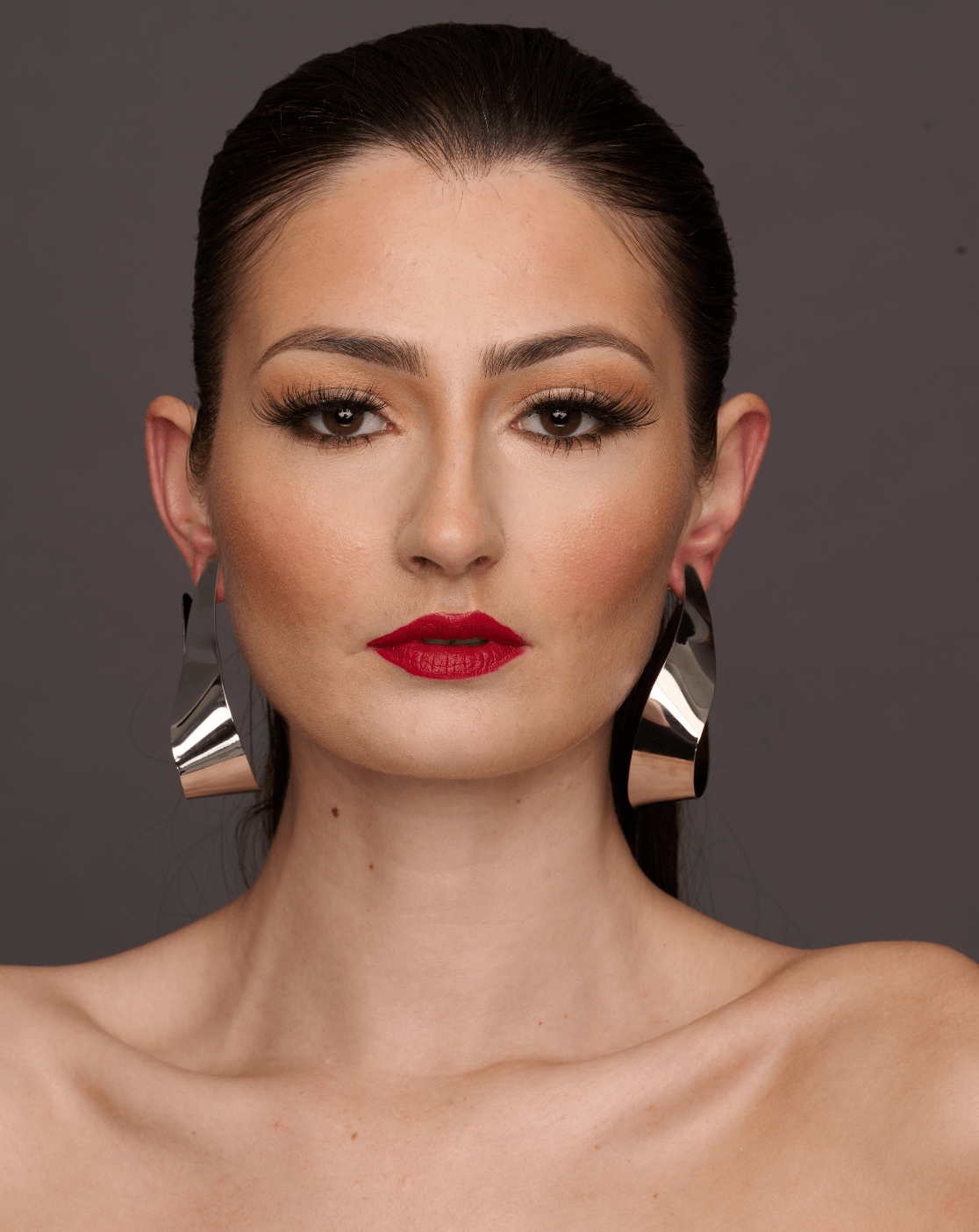 Elegant Oversizes Alloy Metal Statement Earrings - Fatisha Boutique