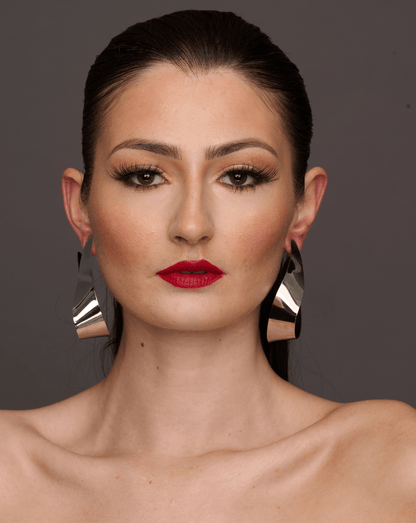 Elegant Oversizes Alloy Metal Statement Earrings - Fatisha Boutique