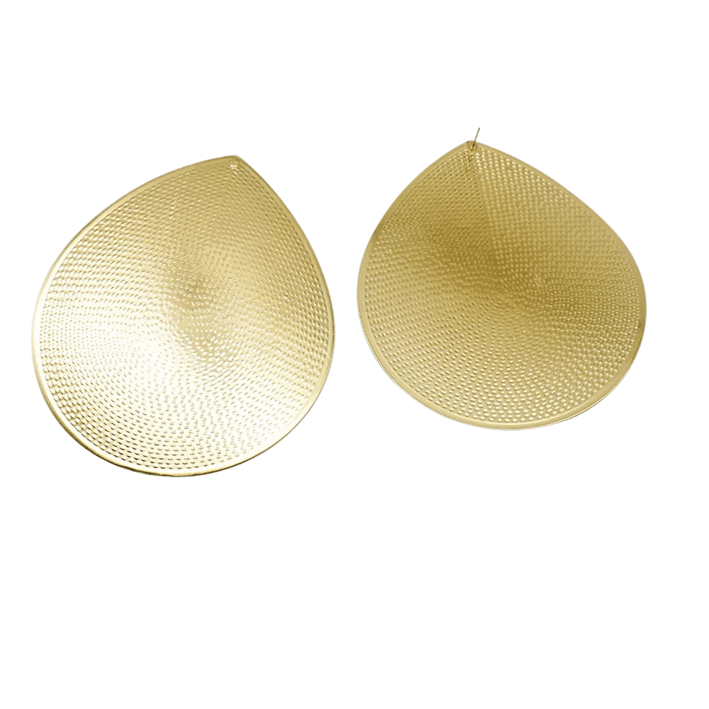 Elegant Oversizes Metal Statement Earrings - Fatisha Boutique